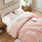 Satin Trim, Blush / Twin