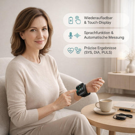 Home Blood Pressure Monitor, Rechargeable Blood Pressure Machine with Voice – image 6