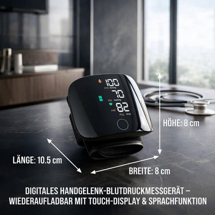 Home Blood Pressure Monitor, Rechargeable Blood Pressure Machine with Voice – image 8