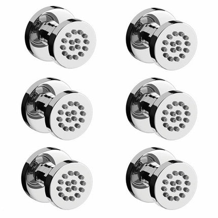 Body Shower Jets, Wall Mounted Spa Shower Fixtures in Square or Round – image 13