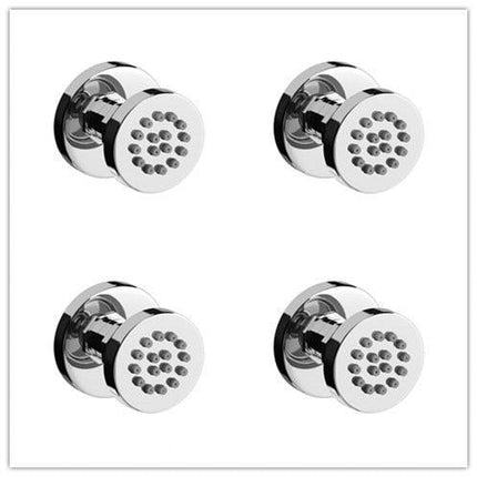 Body Shower Jets, Solid Brass Massage Shower Body Sprayer, Wall Mounted Spa Shower Fixtures in Square or Round – image 11