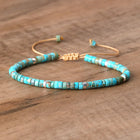 Handmade Beaded Bracelets with Natural Stone
