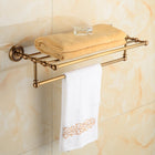 Antique Brass Bathroom Accessory, Towel Rack – image 10