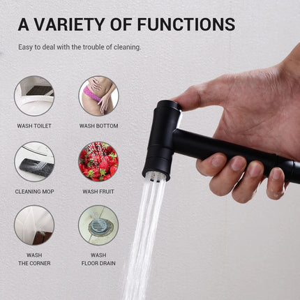 Toilet Sprayer, Brass Handheld Bidet Sprayer with Hot and Cold Mixer – image 6