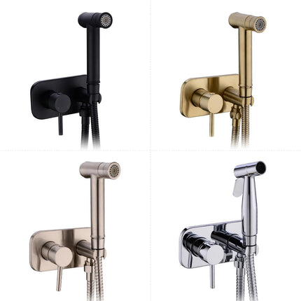 Toilet Sprayer, Brass Handheld Bidet Sprayer with Hot and Cold Mixer, Bathroom Sprayer for Toilet Hygiene