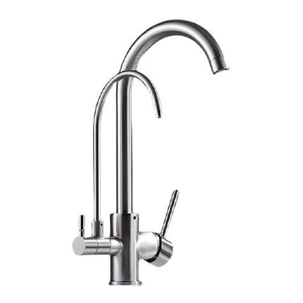Brass Kitchen Sink Faucet, Single Hole Pull Out Kitchen Faucet with 3 Way Spray – image 11