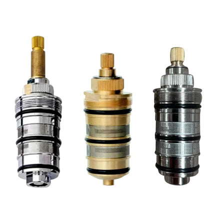 Shower Cartridge Replacement, Thermostatic Shower Valve Cartridge, Brass Faucet Cartridge for Temperature Control