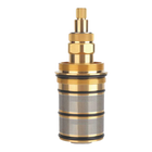 Shower Cartridge Replacement, Brass Thermostatic Shower Valve Cartridge with Handle, for Thermostatic Mixing Valve