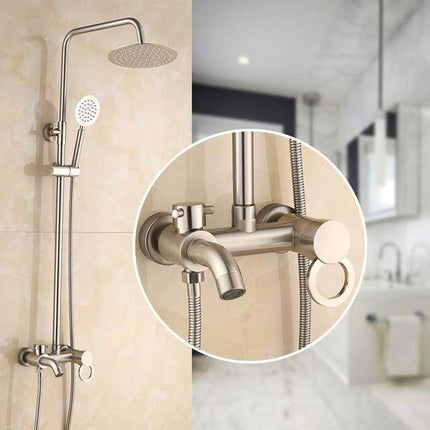 Bathtub Faucet with Handheld Shower, Shower Faucet Set with 8 Inch High Pressure Shower Head – image 14