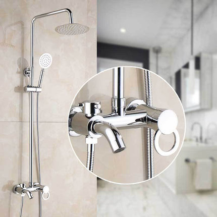 Bathtub Faucet with Handheld Shower, Wall Mounted Tub Filler – image 5