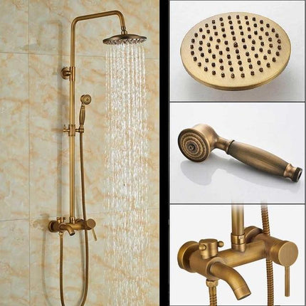 Bathtub Faucet with Handheld Shower, Wall Mounted Tub Filler – image 9