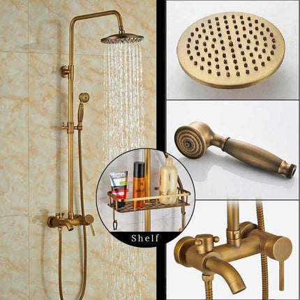 Bathtub Faucet with Handheld Shower, Shower Faucet Set with 8 Inch High Pressure Shower Head – image 8