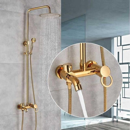 Bathtub Faucet with Handheld Shower, Wall Mounted Tub Filler – image 15