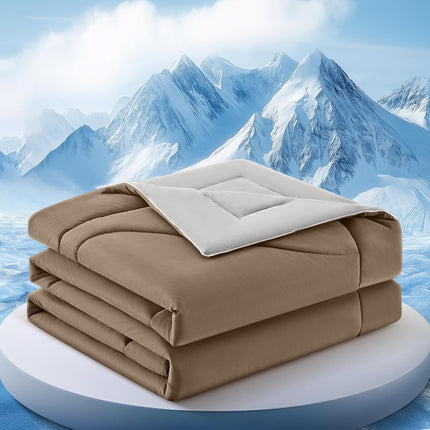 Cooling Comforter | Double-Sided Cooling Blanket for Hot Sleepers | Breathable Ice Fabric for Ultimate Comfort