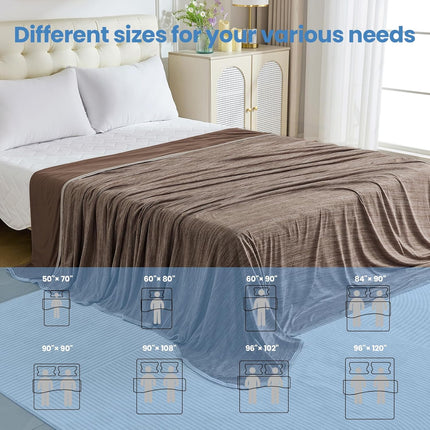 Cooling Blanket Collection | Soft Lightweight Summer Blanket for Hot Sleepers | Ideal for Night Sweats on Bed or Couch