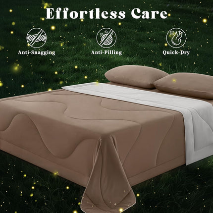 Cooling Comforter | Double-Sided Cooling Blanket for Hot Sleepers | Breathable Ice Fabric for Ultimate Comfort
