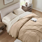 Satin Trim, Brown / Twin