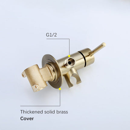 Toilet Sprayer, Hand Held Bidet Sprayer in Solid Brass with Hot and Cold Mixer – image 12