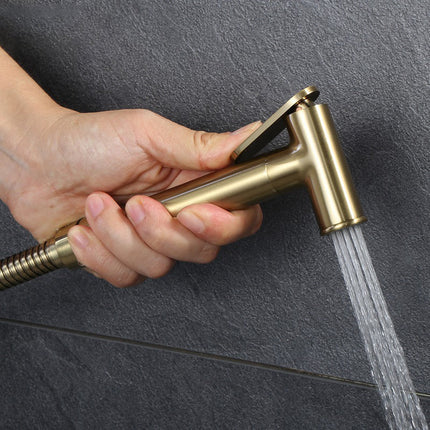 Toilet Sprayer, Hand Held Bidet Sprayer in Solid Brass with Hot and Cold Mixer