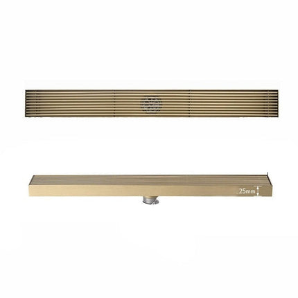 Linear Shower Drain, Stainless Steel Floor Drain with Anti Odor Trap – image 4