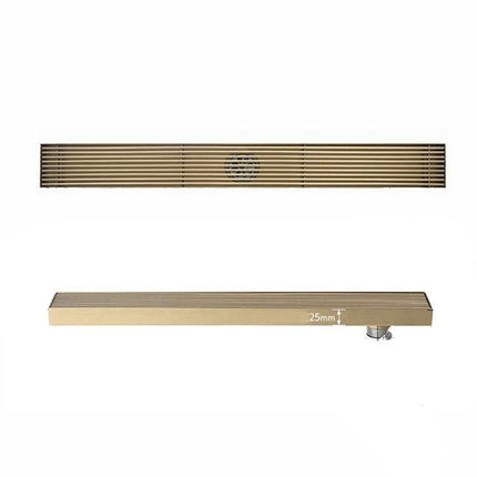 Linear Shower Drain, Long Rectangle Bathroom Drain with Strainer – image 5