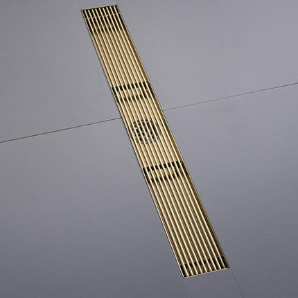Linear Shower Drain, Stainless Steel Floor Drain with Anti Odor Trap, Long Rectangle Bathroom Drain with Strainer