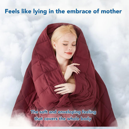 Cozy Comfort | Weighted Blanket with Cooling Microfiber | All-Season Softness for Ultimate Relaxation