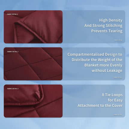 Cozy Comfort | Weighted Blanket with Cooling Microfiber | All-Season Softness for Ultimate Relaxation