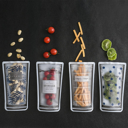 Reusable Silicone Food Storage Bags with Double Sealing | Eco-Friendly Solution for Freshness and Organization