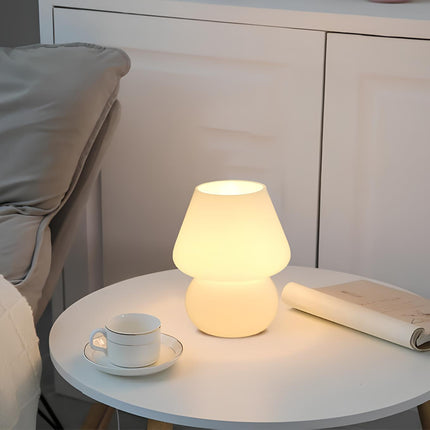 Hand-Blown Glass Lamp with Unique Patterns | Dimmable Lighting for Elegant Home Ambiance