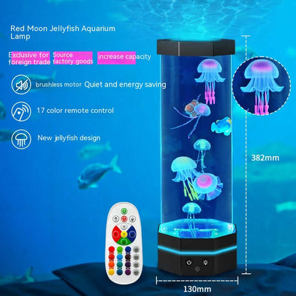 Jellyfish Lamp with Remote Control, 17 Color Changing Mood Light – image 4