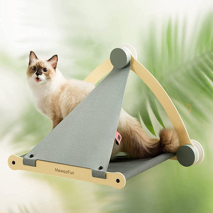 Cat Hammock Window Seat Bed with Sturdy Design | Cozy Sunbathing Shelf for Cats Up to 30 lbs