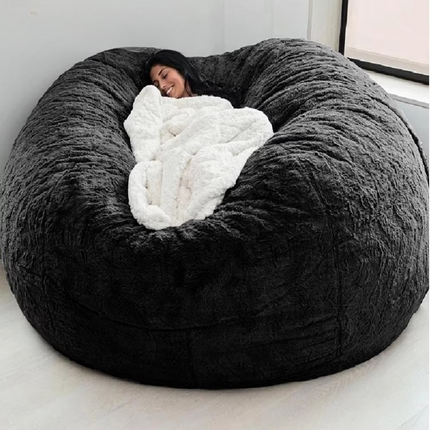 Bean Bag Cover Only, Large Fluffy Bean Bag Cover – image 6