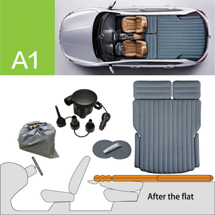 Inflatable Bed for Hatchback with Automatic Inflation | Universal Fit for Comfortable Travel Sleeping Space