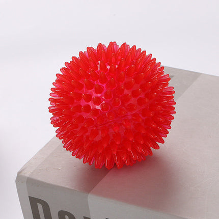 TPR Spiky Squeak Ball for Dogs with Engaging Texture | Durable Chew Toy for Playtime Fun and Oral Health