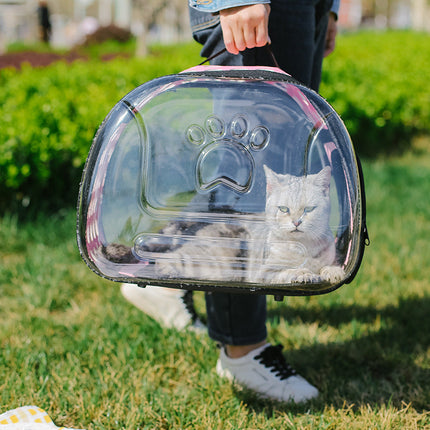 Transparent Pet Carrier Backpack with Lightweight Design | Full Visibility for Safe Travels and Comfort