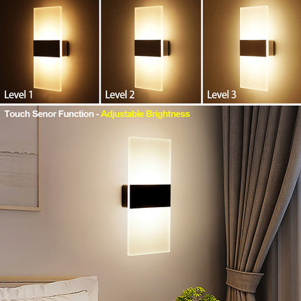 USB Charging Indoor Sensing Wall Lamp with Modern Design | Rechargeable LED Light for Bedrooms and Hallways