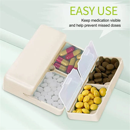 Travel Pill Organizer 7 Compartment, Pill Box with Magnetic Lid – image 6