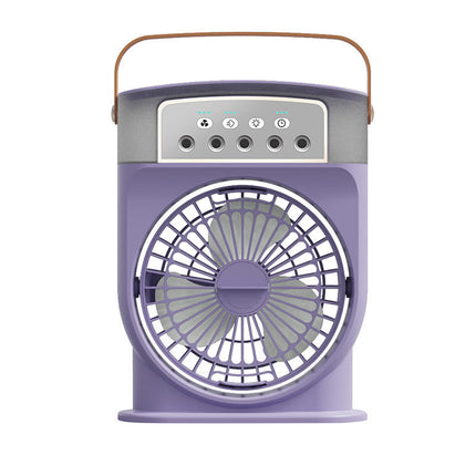 Portable USB Air Cooler with Adjustable Fan and 7-Color LED Lights | Personal Comfort for Home and Office