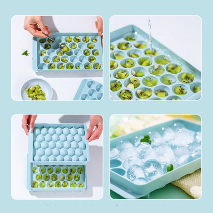 3D Round Ice Molds with 18 or 33 Grids | Versatile Ice Trays for Creative Freezing and Easy Cleanup