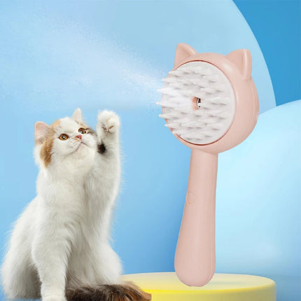 Rechargeable Self-Cleaning Slicker Brush with Steam Technology | Multi-Purpose Grooming Tool for Cats and Dogs