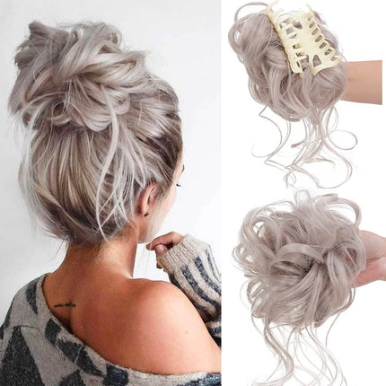 Curly Hair Bun Scrunchie, Hair Volumizer for Top Knot Bun and Updo – image 15
