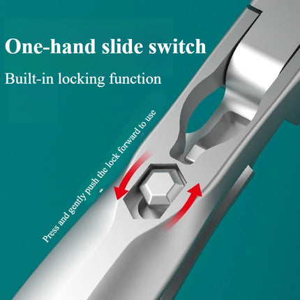 Nail Clippers with Slanted and Straight Edge, Toenail Clippers for Ingrown Nails