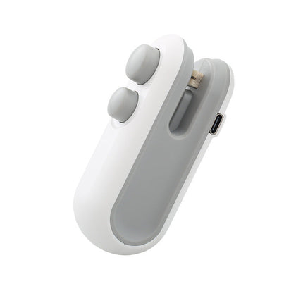 Portable USB Rechargeable Heat Sealer with Cutter Blade | Airtight Sealing for Fresh Food Storage