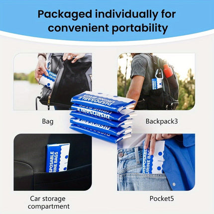 Disposable Urine Bags for Car and Travel, Pee Bags for Men and Women