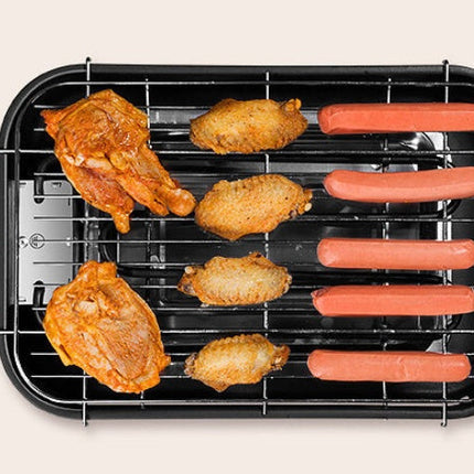 Electric BBQ Oven with Adjustable Temperature Control | Spacious 390MM Cooking Surface for Perfect Grilling