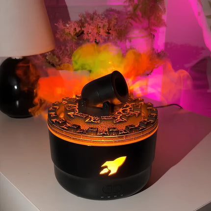 Cannon-Shaped Humidifier with Customizable Lighting & Mist Modes | Enhance Wellness and Air Quality