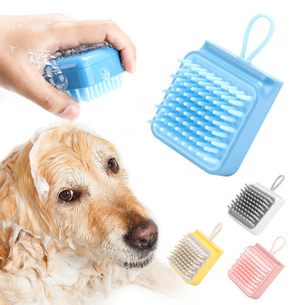Pet Bath Massage Brush with Soft TPR Combs | Gentle Grooming and Relaxation for Happy Pets