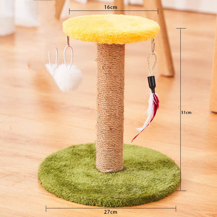 Vertical Cat Scratcher with Durable Sisal Material | Non-Dandruff Toy for Healthy Scratching