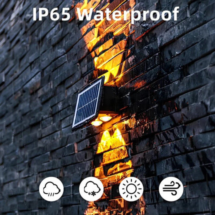 Solar Powered Wall Sconce with Dual Lighting Modes | Eco-Friendly Outdoor Illumination for Pathways and Gardens